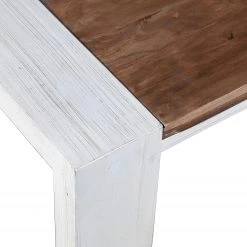 Wolf-Möbel Salle à manger Maison II (4 éléments) - Acacia massif - Acacia couleur pierre / Blanc cassé -Meubles de salle à manger Soldes Magasin 1000257396 211216 08181600076 DETAILS P000000001000257396