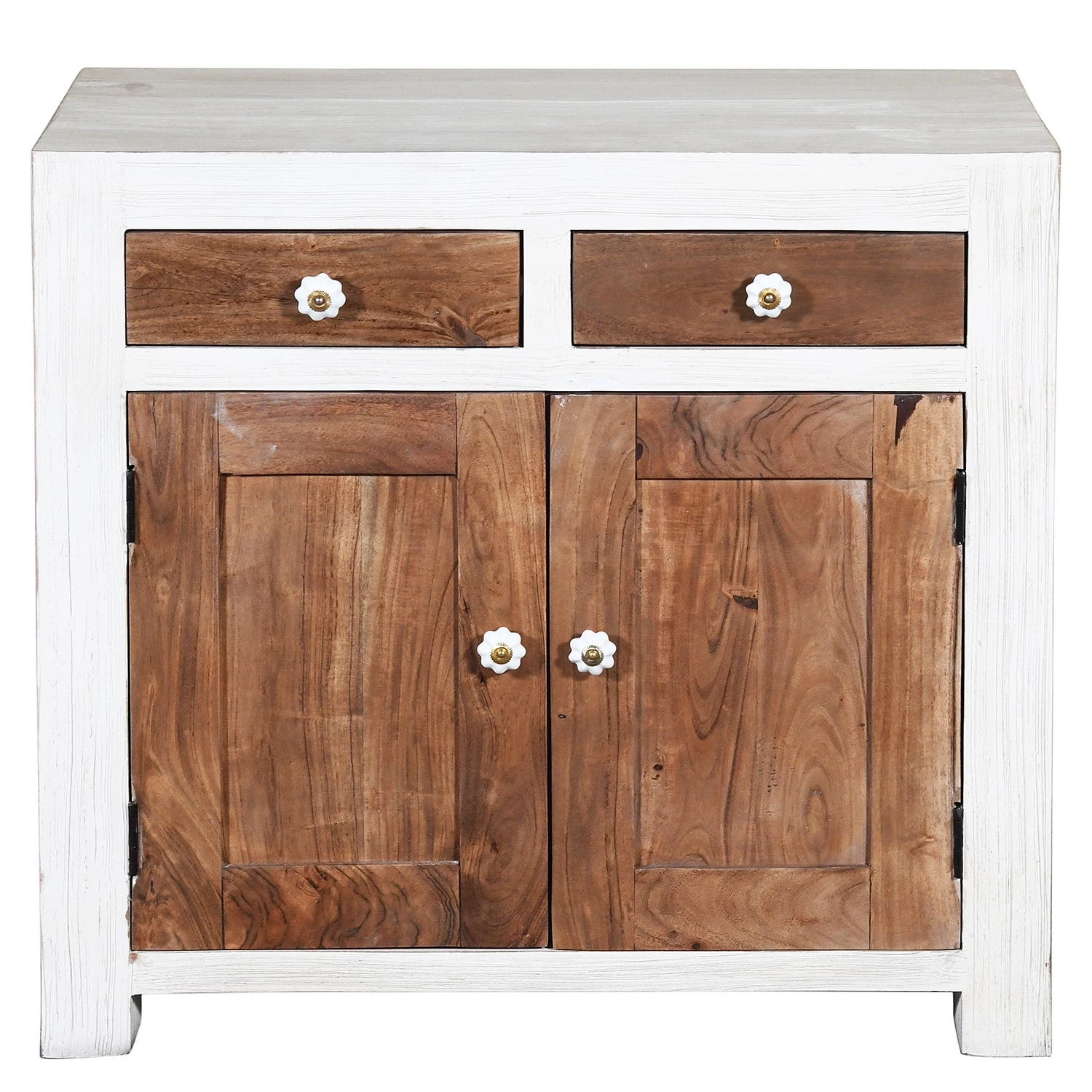 Wolf-Möbel Vaisselier Maison - Acacia massif - Acacia couleur pierre / Blanc cassé 5 Wolf-Möbel Vaisselier Maison - Acacia massif - Acacia couleur pierre / Blanc cassé – Image 5