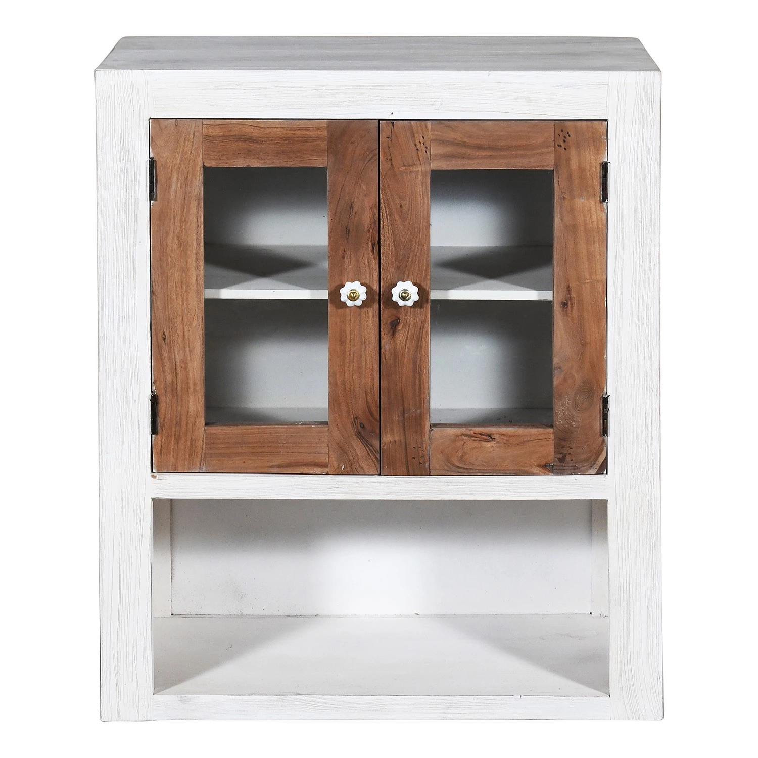 Wolf-Möbel Vaisselier Maison - Acacia massif - Acacia couleur pierre / Blanc cassé 8 Wolf-Möbel Vaisselier Maison - Acacia massif - Acacia couleur pierre / Blanc cassé – Image 8