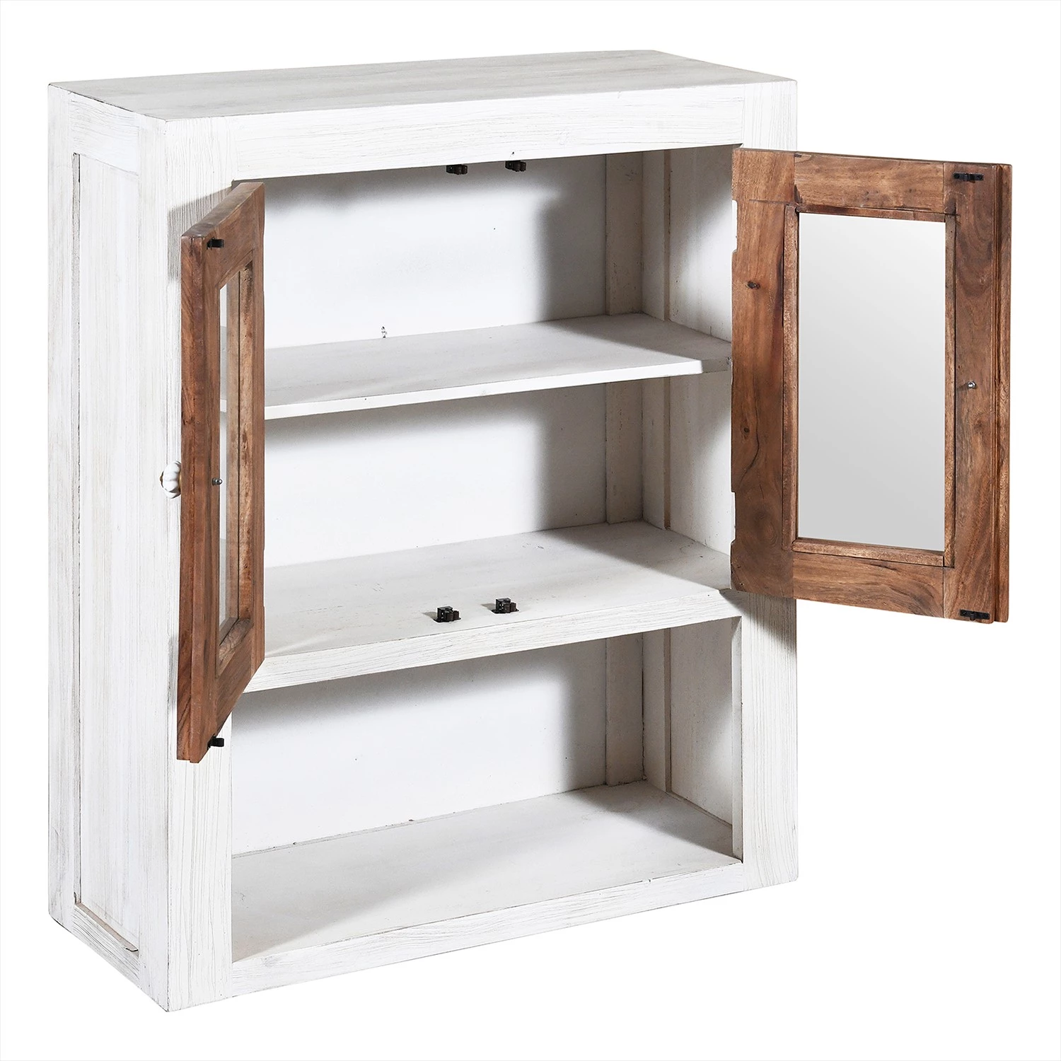 Wolf-Möbel Vaisselier Maison - Acacia massif - Acacia couleur pierre / Blanc cassé 9 Wolf-Möbel Vaisselier Maison - Acacia massif - Acacia couleur pierre / Blanc cassé – Image 9