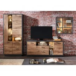 Red Living Vitrine Batey - Imitation chêne de Havel / Graphite -Meubles de salle à manger Soldes Magasin 1000257535 210413 13394700003 MOOD DETAILS P000000001000257535 mood