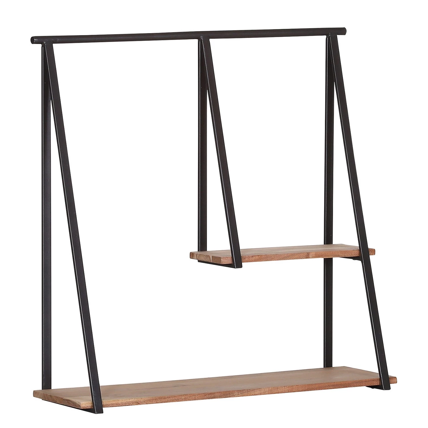 Red Living Étagère murale Haina - Acacia massif / Métal - Acacia / Anthracite 1 Red Living Étagère murale Haina - Acacia massif / Métal - Acacia / Anthracite