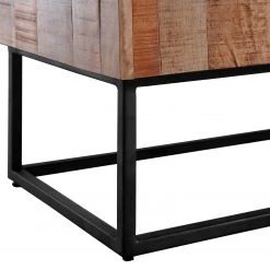 Naturoo Commode Muhu - Manguier massif / Métal - Manguier / Noir -Meubles de salle à manger Soldes Magasin 1000259765 210421 08210300031 DETAILS P000000001000259765