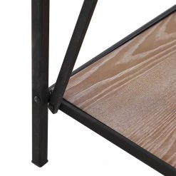 Red Living Étagère Cap Cana I - Placage en bois véritable / Métal - Araucaria de Chine / Noir -Meubles de salle à manger Soldes Magasin 1000259772 210601 10150300013 DETAILS P000000001000259772