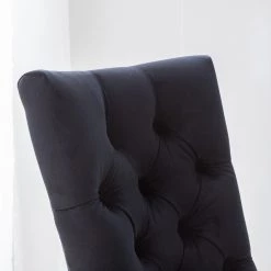 Maison Belfort Chaises capitonnées Waroona 2 (lot de 2) - Noir - Noir -Meubles de salle à manger Soldes Magasin 1000260656 220622 030 DETAILS P000000001000260656