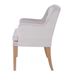 Maison Belfort Chaise à accoudoirs Austin II - Gris clair - Chêne clair -Meubles de salle à manger Soldes Magasin 1000260669 211102 133603000115 DETAILS P000000001000260669