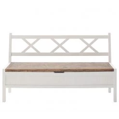 Maison Belfort Banc Balignton - Pin massif - Pin / Blanc -Meubles de salle à manger Soldes Magasin 1000260735 211116 12541200220 DETAILS P000000001000260735