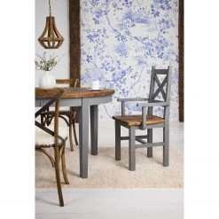 Maison Belfort Chaise à accoudoirs Balignton - Pin massif - Gris 8 Maison Belfort Chaise à accoudoirs Balignton - Pin massif - Gris -Meubles de salle à manger Soldes Magasin 1000260736 211116 12545400219 MOOD DETAILS P000000001000260736 mood