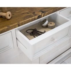 Maison Belfort Buffet Balignton - Pin massif - Pin / Blanc -Meubles de salle à manger Soldes Magasin 1000260756 211116 13020000349 DETAILS P000000001000260756