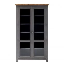 Maison Belfort Vitrine Balignton - Pin massif / Verre de sécurité - Gris 7 Maison Belfort Vitrine Balignton - Pin massif / Verre de sécurité - Gris -Meubles de salle à manger Soldes Magasin 1000260758 211116 13020100327 DETAILS P000000001000260758