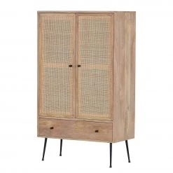 Naturoo Buffet haut Maardu - Rotin / Manguier massif - Beige / Manguier