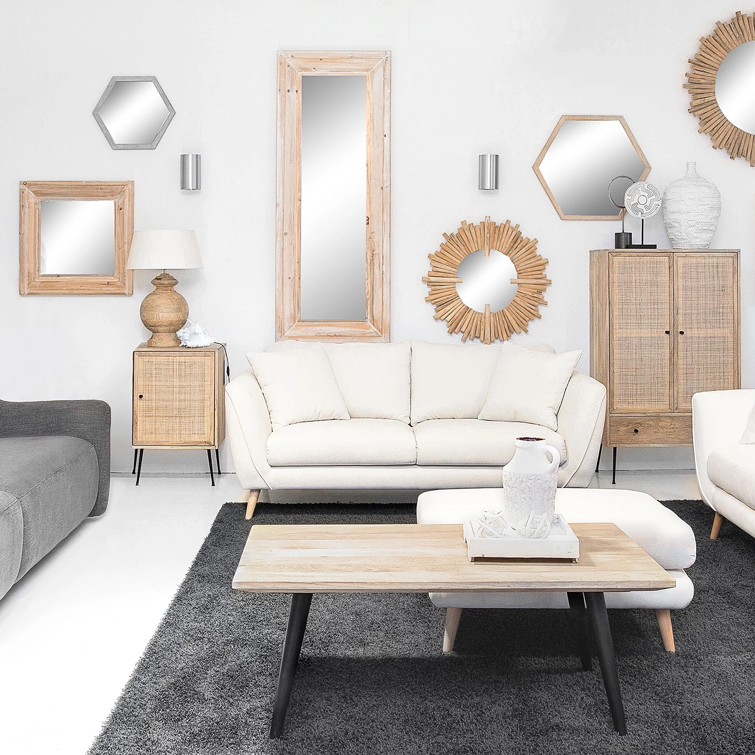 Naturoo Buffet Maardu II - Rotin / Manguier massif - Beige / Manguier 3 Naturoo Buffet Maardu II - Rotin / Manguier massif - Beige / Manguier – Image 3