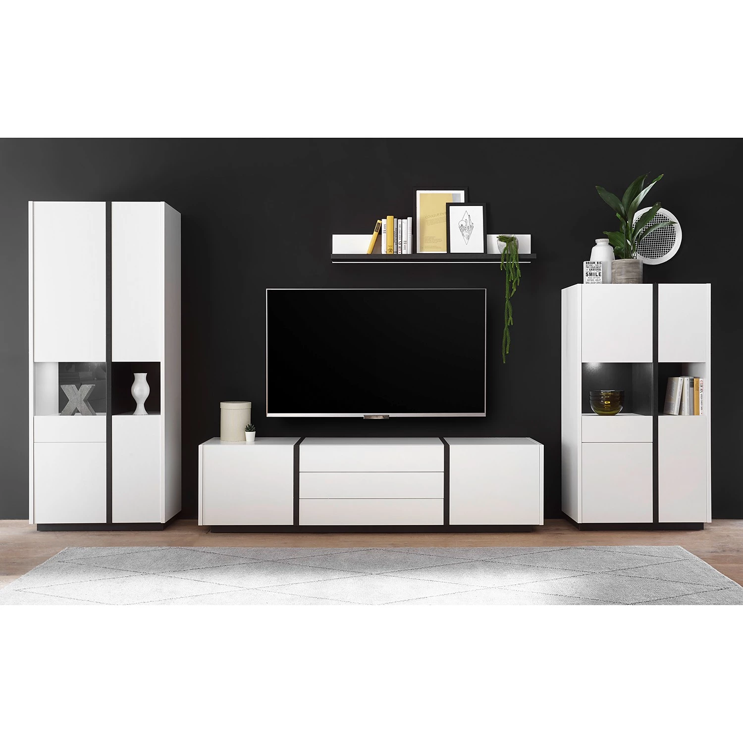 Loftscape Tablette murale Muuga - Blanc / Gris 2 Loftscape Tablette murale Muuga - Blanc / Gris – Image 2