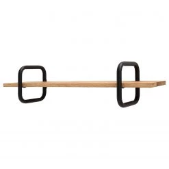 Ars manufacti Étagère murale Wana III - Chêne massif / Métal