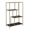 Red Living Étagère Coogee I - Noir / Doré - Hauteur : 114 cm