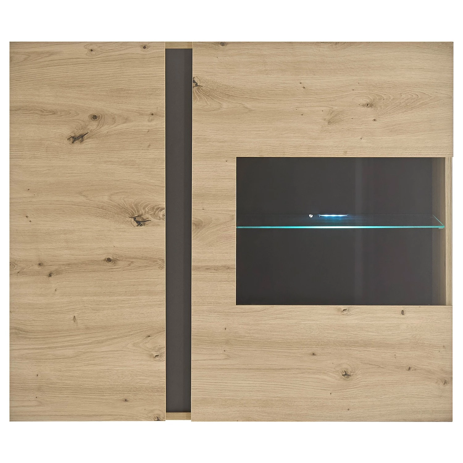 Loftscape Vitrine murale Cailla - Imitation chêne Artisan 5 Loftscape Vitrine murale Cailla - Imitation chêne Artisan – Image 5