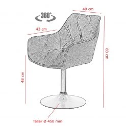 Red Living Chaises à accoudoirs Ibarra (lot de 2) - Anthracite -Meubles de salle à manger Soldes Magasin 1000263429 210430 11492700166 SKETCH DETAILS P000000001000263429 sketch