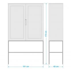 Jack & Alice Buffet haut Puyo - Acacia massif / Métal - Acacia / Doré -Meubles de salle à manger Soldes Magasin 1000264951 220118 131412000510 SKETCH DETAILS P000000001000264951 sketch
