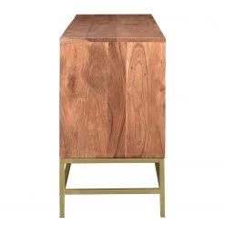 Jack & Alice Buffet Puyo - Acacia massif / Métal - Acacia / Doré -Meubles de salle à manger Soldes Magasin 1000264972 220118 13141300075 DETAILS P000000001000264972