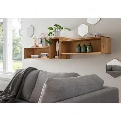 Naturoo Étagère murale Kolanoor II - Chêne sauvage massif -Meubles de salle à manger Soldes Magasin 1000265782 210518 09315000032 MOOD DETAILS P000000001000265782 mood