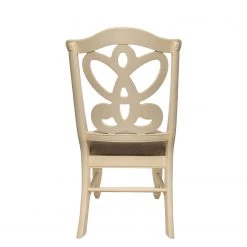 Ridgevalley Chaises Nouro (lot de 2) - Tissu / Peuplier massif - Beige chiné / Blanc crème -Meubles de salle à manger Soldes Magasin 1000265874 210519 10473300004 DETAILS P000000001000265874