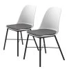 Red Living Chaises Feda (Lot de 2) - Blanc