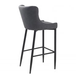 Red Living Chaise de bar Elbi I - Imitation cuir / Métal - Anthracite / Noir -Meubles de salle à manger Soldes Magasin 1000266932 210525 14342200026 DETAILS P000000001000266932