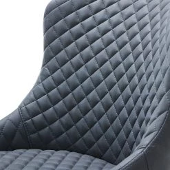 Red Living Chaises Elbi I (lot de 2) - Imitation cuir / Métal - Anthracite / Noir -Meubles de salle à manger Soldes Magasin 1000266934 210525 14342200038 DETAILS P000000001000266934