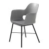 Red Living Chaises à accoudoirs Feda - Gris