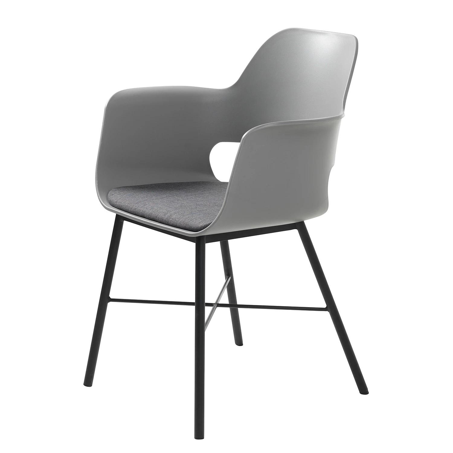 Red Living Chaises à accoudoirs Feda - Gris 1 Red Living Chaises à accoudoirs Feda - Gris