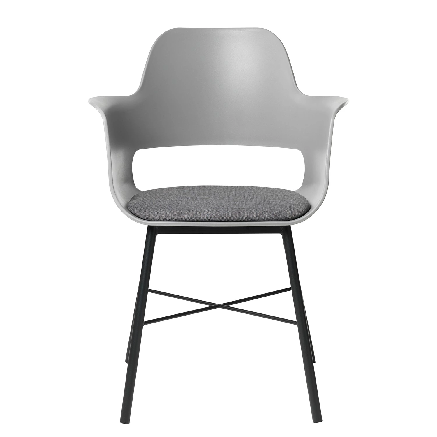 Red Living Chaises à accoudoirs Feda - Gris 2 Red Living Chaises à accoudoirs Feda - Gris – Image 2