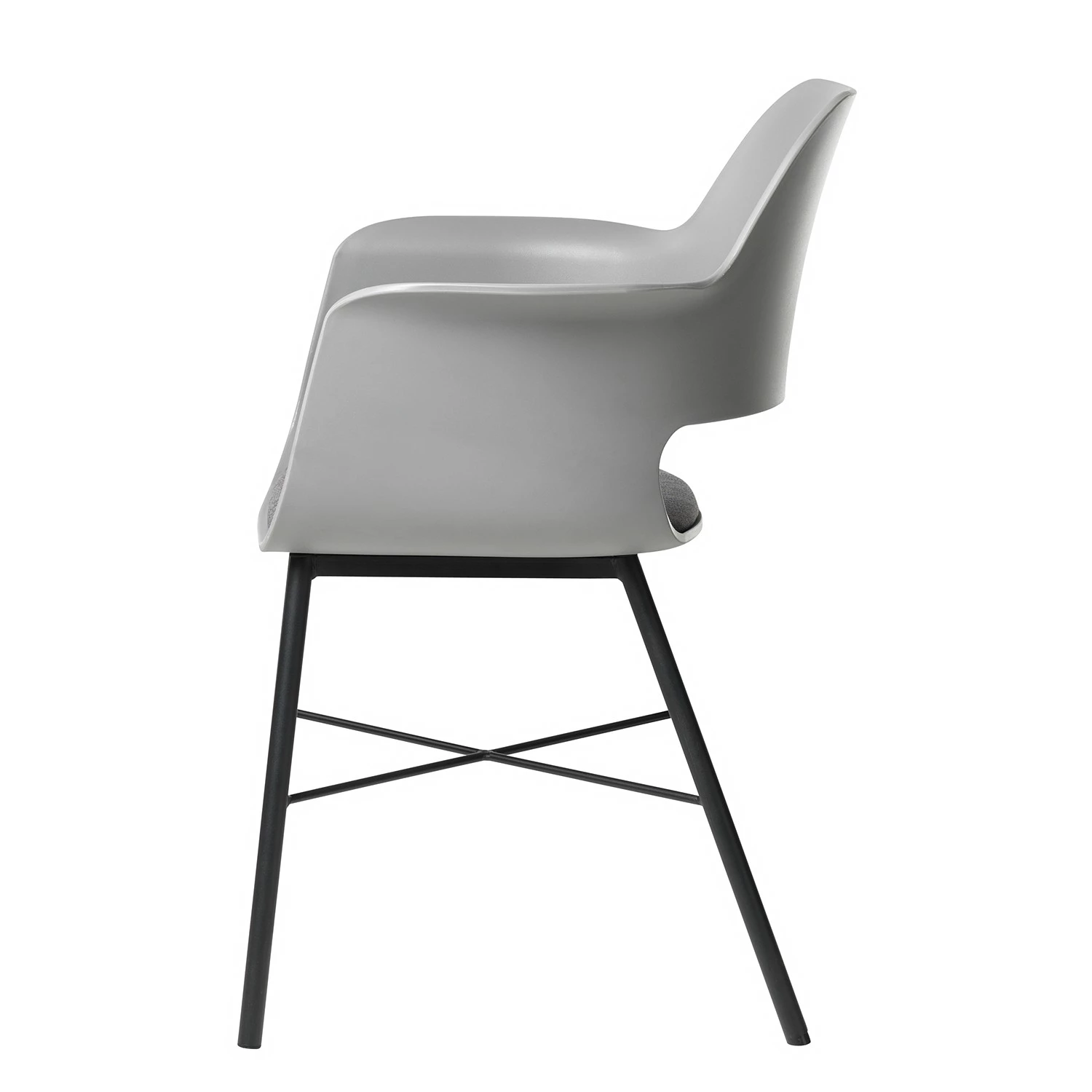 Red Living Chaises à accoudoirs Feda - Gris 3 Red Living Chaises à accoudoirs Feda - Gris – Image 3