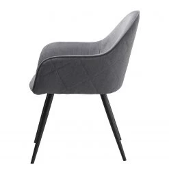 Red Living Chaises à accoudoirs Delvin (lot de 2) - Tissu / Métal - Gris / Noir 10 Red Living Chaises à accoudoirs Delvin (lot de 2) - Tissu / Métal - Gris / Noir -Meubles de salle à manger Soldes Magasin 1000266962 210525 14342800169 DETAILS P000000001000266962