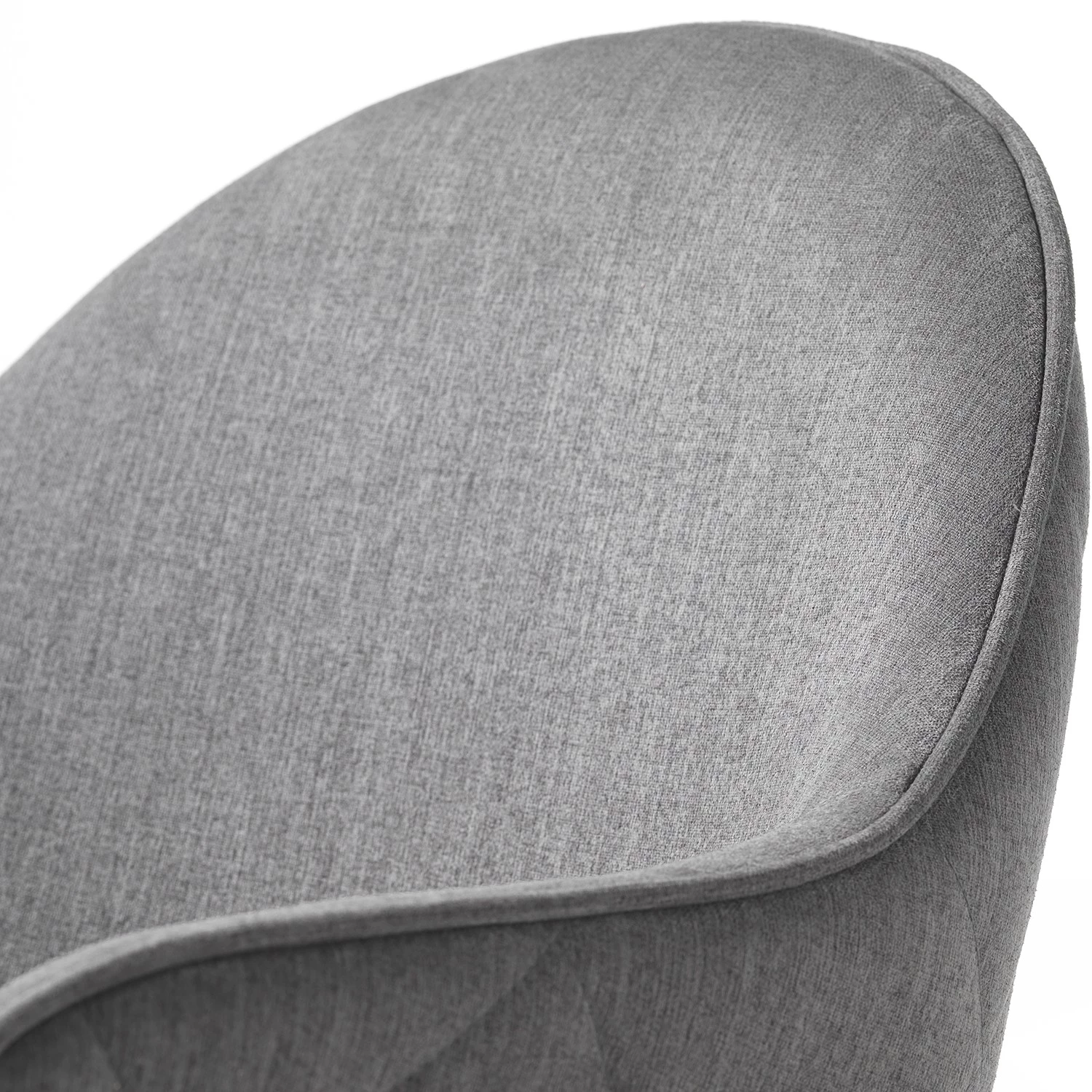 Red Living Chaises à accoudoirs Delvin (lot de 2) - Tissu / Métal - Gris / Noir 6 Red Living Chaises à accoudoirs Delvin (lot de 2) - Tissu / Métal - Gris / Noir – Image 6