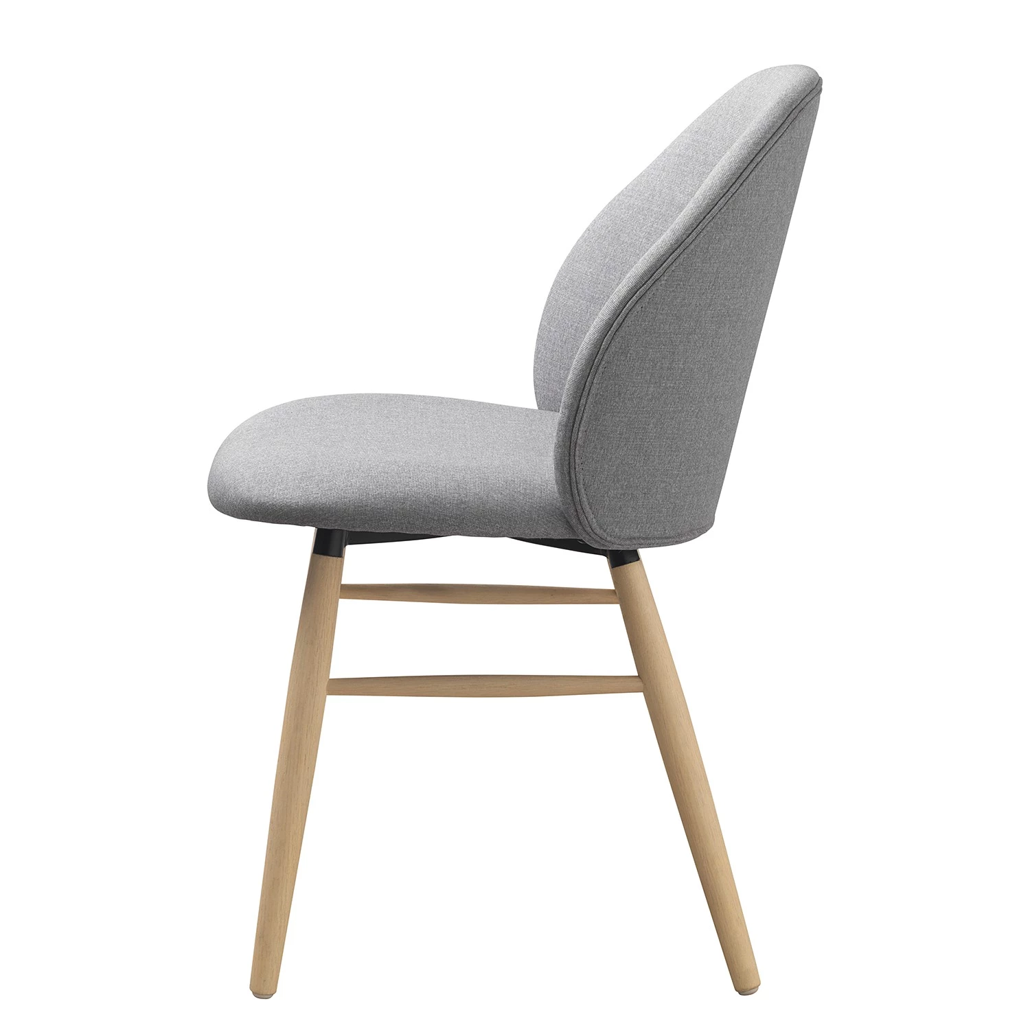 Norrwood Chaise Epalia - Tissu / Chêne massif - Gris clair / Chêne 3 Norrwood Chaise Epalia - Tissu / Chêne massif - Gris clair / Chêne – Image 3