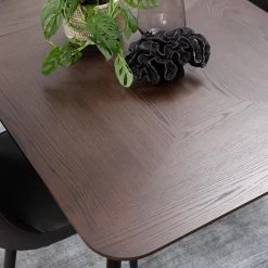 Red Living Table Dax - Placage chêne / Métal - Chêne marron foncé / Noir -Meubles de salle à manger Soldes Magasin 1000266990 210525 14343700346 DETAILS P000000001000266990