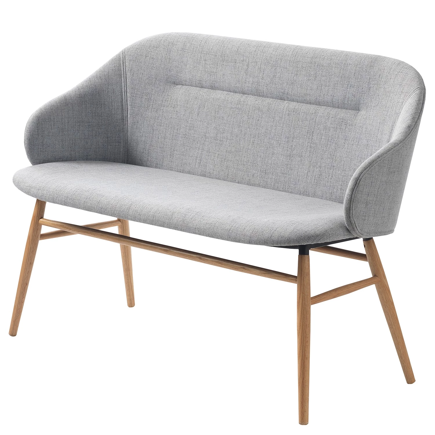 Norrwood Banquette Epalia - Tissu / Chêne massif - Gris clair / Chêne 1 Norrwood Banquette Epalia - Tissu / Chêne massif - Gris clair / Chêne