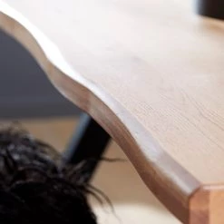 Red Living Table Doma - Partiellement en chêne massif - Chêne / Noir -Meubles de salle à manger Soldes Magasin 1000267007 210525 14344300444 DETAILS P000000001000267007