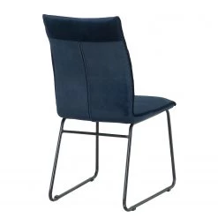 Ars manufacti Chaises capitonnées Veera (lot de 2) - Bleu nuit -Meubles de salle à manger Soldes Magasin 1000270012 220506 040 DETAILS P000000001000270012