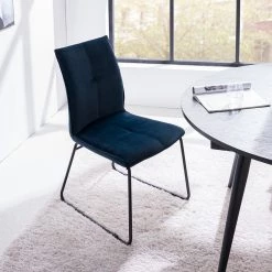 Ars manufacti Chaises capitonnées Veera (lot de 2) - Bleu nuit -Meubles de salle à manger Soldes Magasin 1000270012 220615 021 MOOD DETAILS P000000001000270012 mood