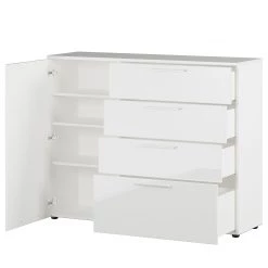 Germania Buffet Sunnyvale - Blanc brillant - Largeur : 135 cm -Meubles de salle à manger Soldes Magasin 1000270203 210526 06261100030 DETAILS P000000001000270203