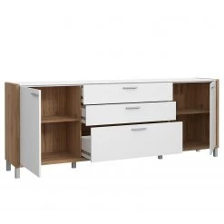 Norrwood Buffet Boyd II - Blanc / Imitation chêne -Meubles de salle à manger Soldes Magasin 1000270234 210609 06155700168 DETAILS P000000001000270234