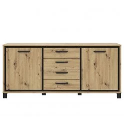 Red Living Buffet Egan I - Imitation chêne artisan / Imitation chêne noir -Meubles de salle à manger Soldes Magasin 1000270237 210609 06155900193 DETAILS P000000001000270237