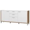 Norrwood Buffet Boyd I - Blanc / Imitation chêne