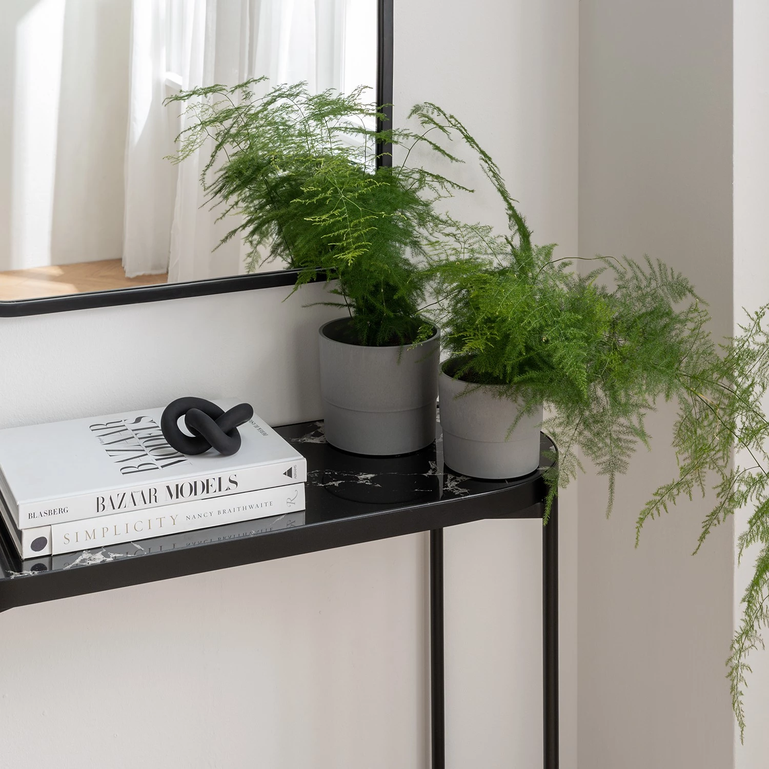 Studio Copenhagen Console Abee - Imitation marbre noir / Noir 4 Studio Copenhagen Console Abee - Imitation marbre noir / Noir – Image 4