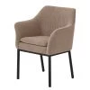 Mayer Sitzmöbel Chaise à accoudoirs myJARI I - Tissage à plat - Beige vieilli