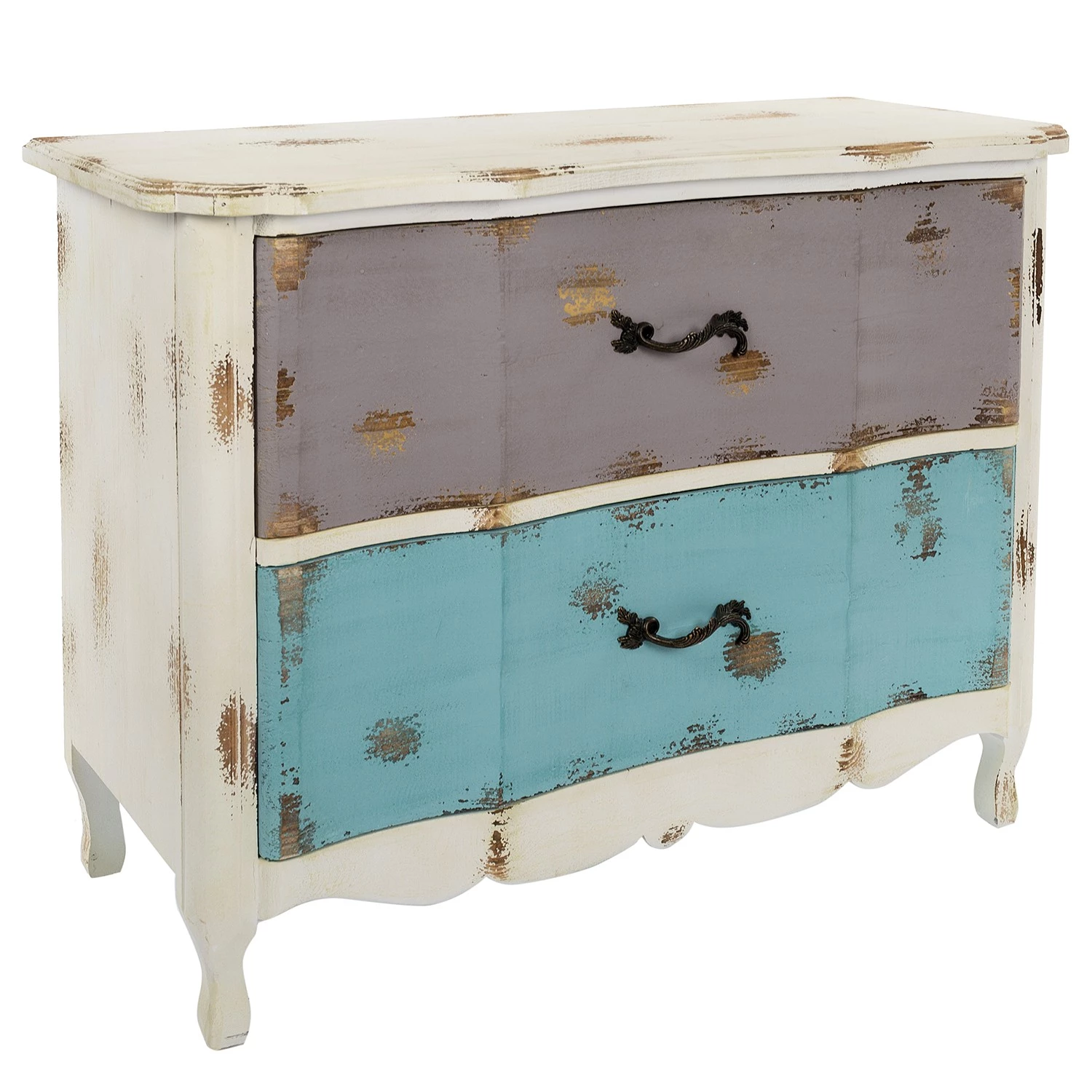 Ridgevalley Commode Rusper - Sapin massif - Blanc / Bleu / Violet 5 Ridgevalley Commode Rusper - Sapin massif - Blanc / Bleu / Violet – Image 5