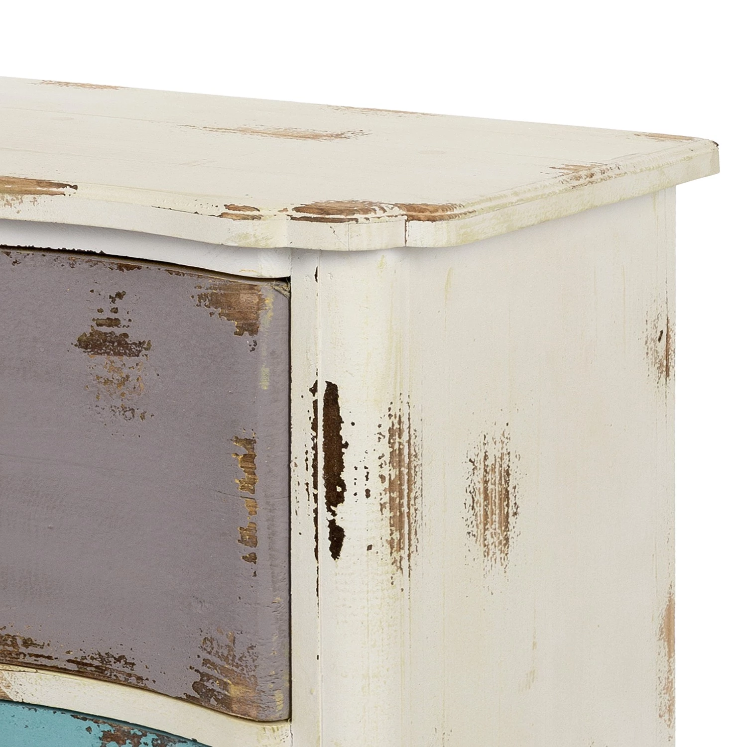 Ridgevalley Commode Rusper - Sapin massif - Blanc / Bleu / Violet 6 Ridgevalley Commode Rusper - Sapin massif - Blanc / Bleu / Violet – Image 6