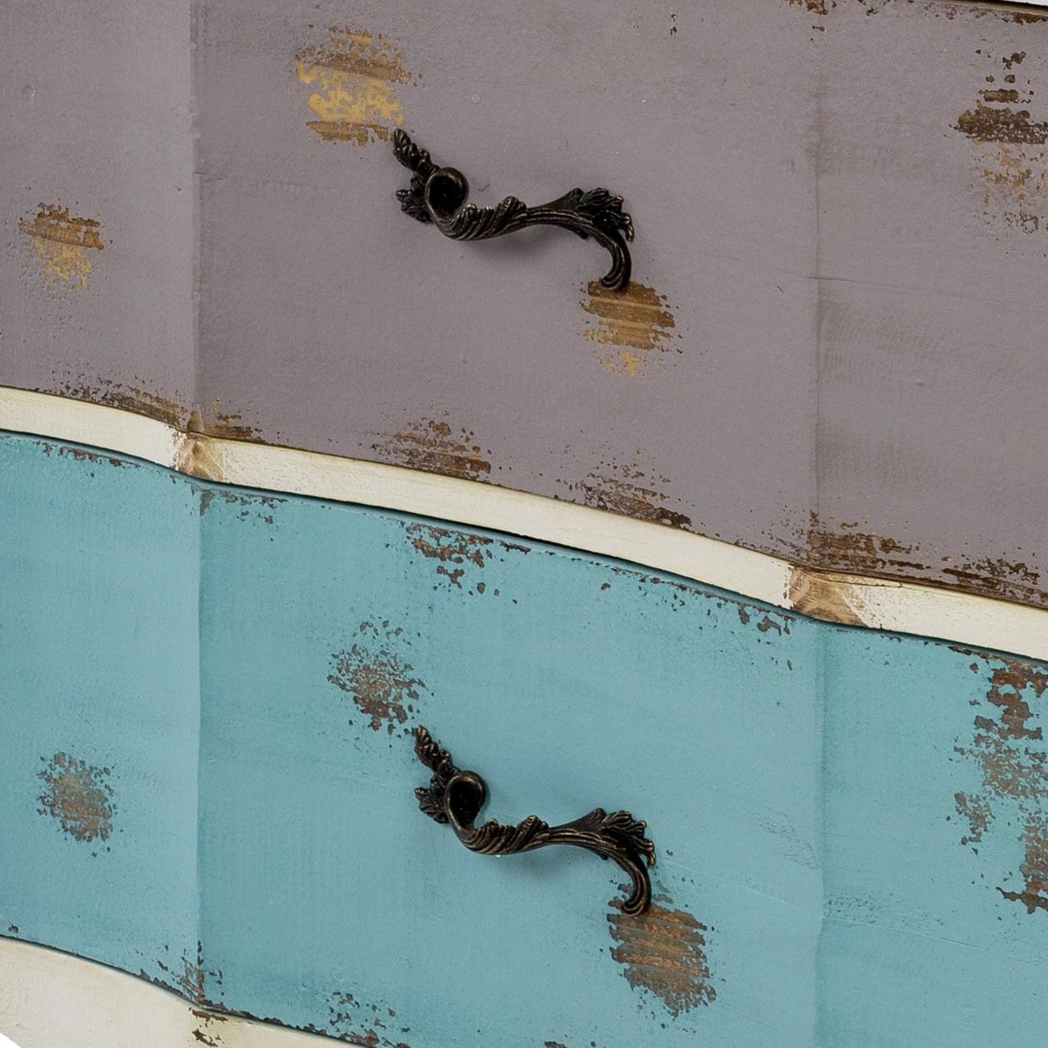 Ridgevalley Commode Rusper - Sapin massif - Blanc / Bleu / Violet 8 Ridgevalley Commode Rusper - Sapin massif - Blanc / Bleu / Violet – Image 8