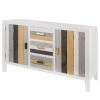 Ridgevalley Buffet Souper - Eucalyptus massif - Blanc / Multicolore